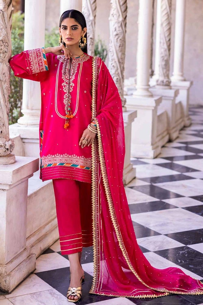 Gul Ahmed | Eid Collection | FE-42012 by Gul Ahmed - Designer Dress - Type: Ladies Clothes - Available at Libayah - 100% Original