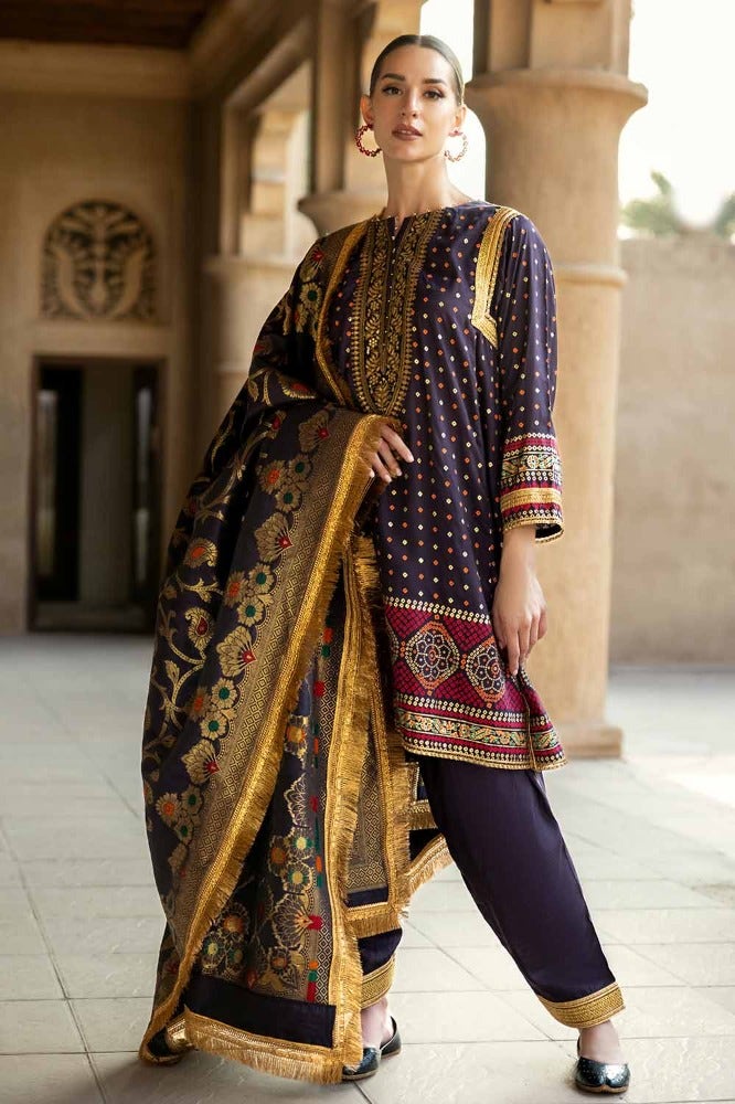 Gul Ahmed | Eid Collection | FE-42079 by Gul Ahmed - Designer Dress - Type: Ladies Clothes - Available at Libayah - 100% Original