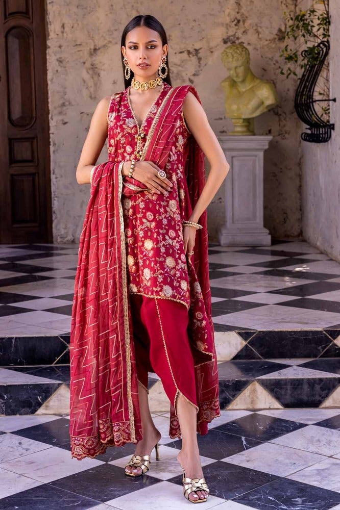 Gul Ahmed | Eid Collection | FE-42035 by Gul Ahmed - Designer Dress - Type: Ladies Clothes - Available at Libayah - 100% Original