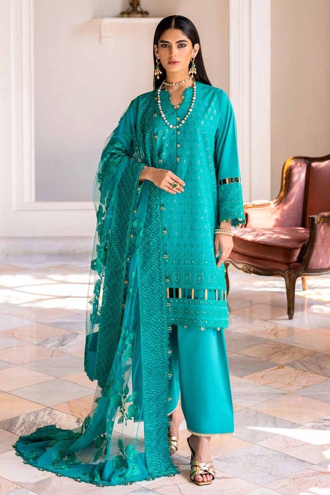 Gul Ahmed | Eid Collection | FE-42038 by Gul Ahmed - Designer Dress - Type: Ladies Clothes - Available at Libayah - 100% Original
