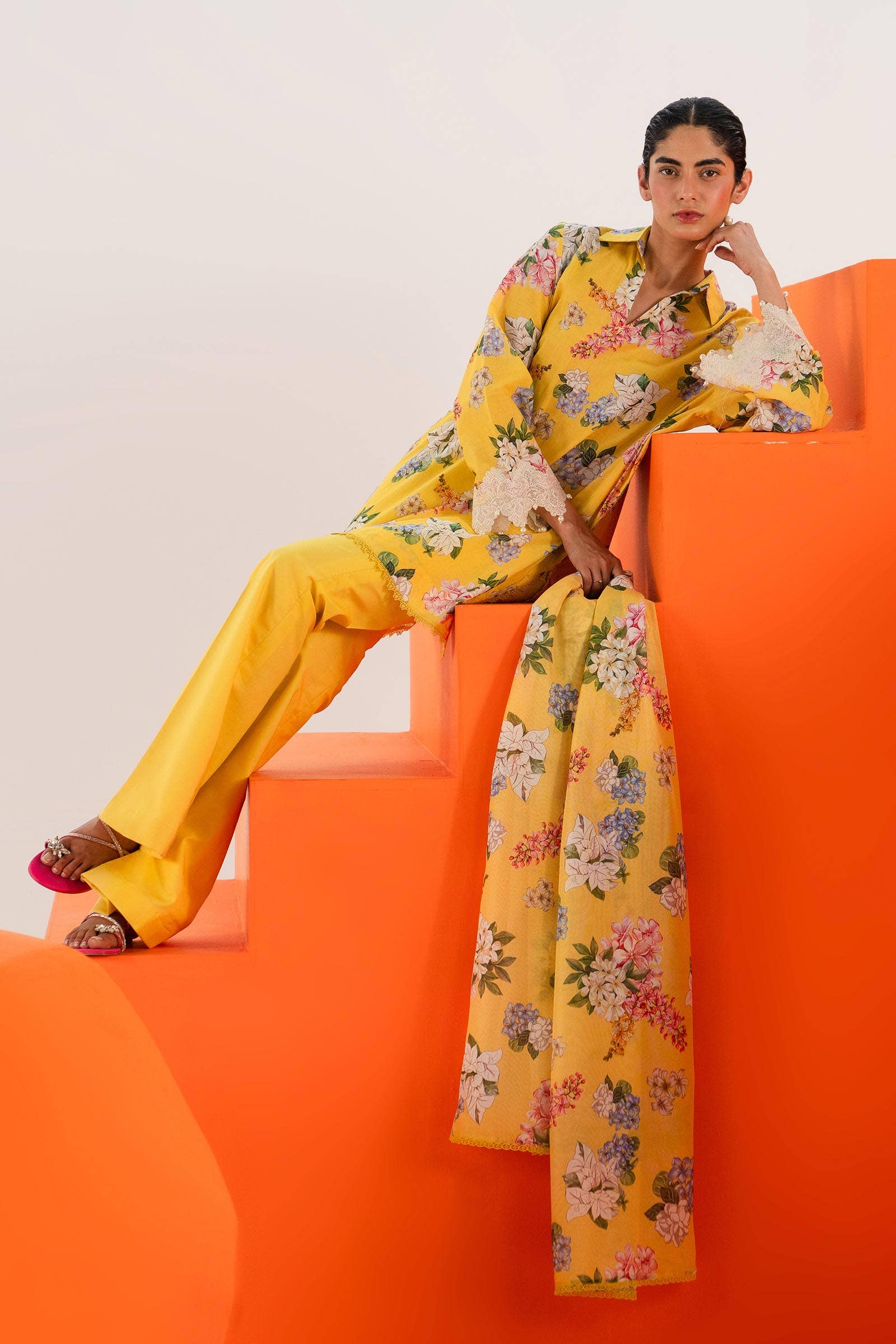 Sana Safinaz | Mahay Summer Lawn 24 | S-33 by Sana Safinaz - Designer Dress - Type: Ladies Clothes - Available at Libayah - 100% Original