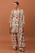 Sana Safinaz | Mahay Winter 24 | H243-002A-3CQ by Sana Safinaz - Designer Dress - Type: Luxury - Available at Libayah - 100% Original