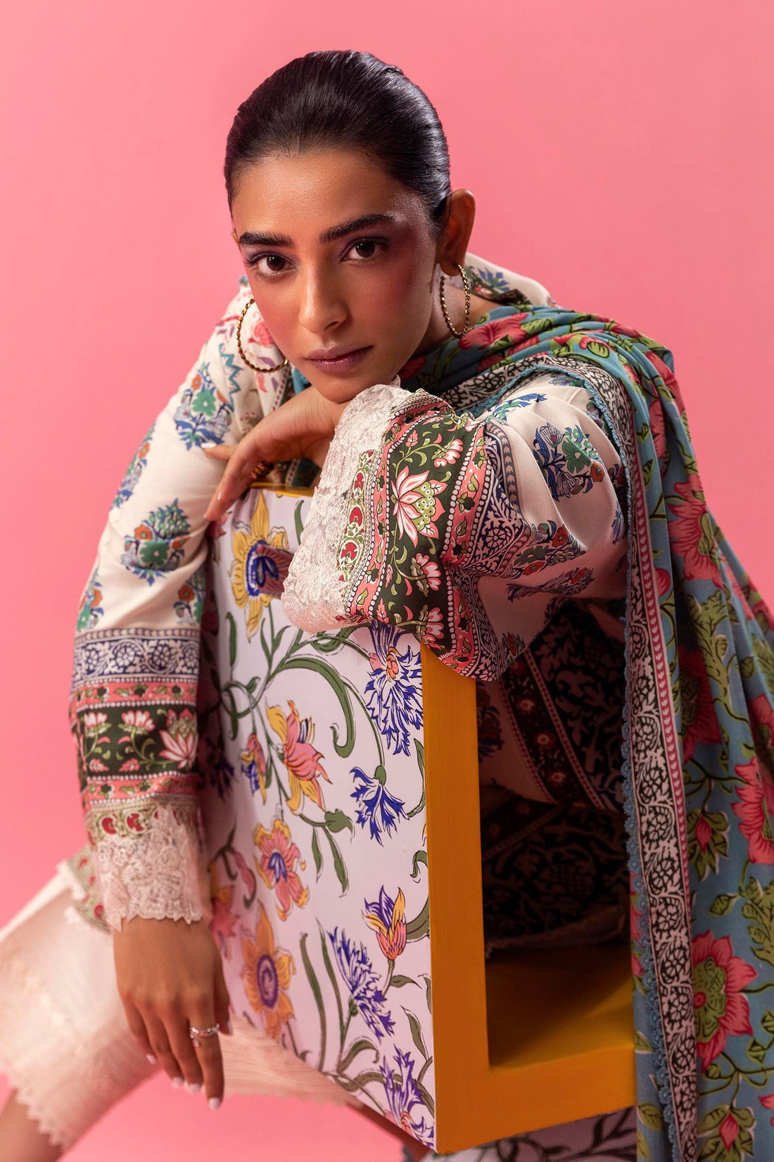 Sana Safinaz | Mahay Winter 24 | H243-005B-2DC by Sana Safinaz - Designer Dress - Type: Luxury - Available at Libayah - 100% Original