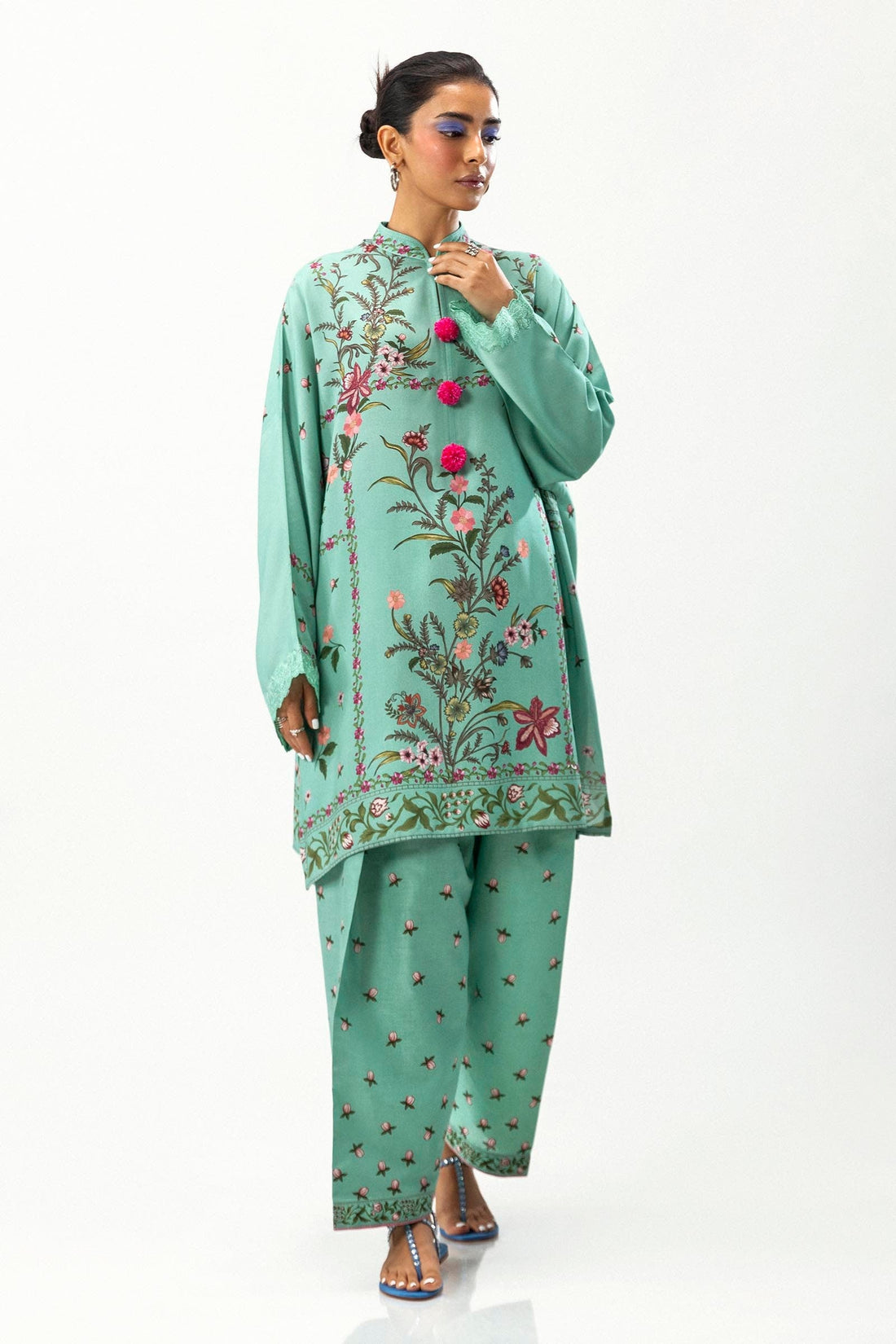 Sana Safinaz | Mahay Winter 24 | H243-007B-2AC by Sana Safinaz - Designer Dress - Type: Luxury - Available at Libayah - 100% Original