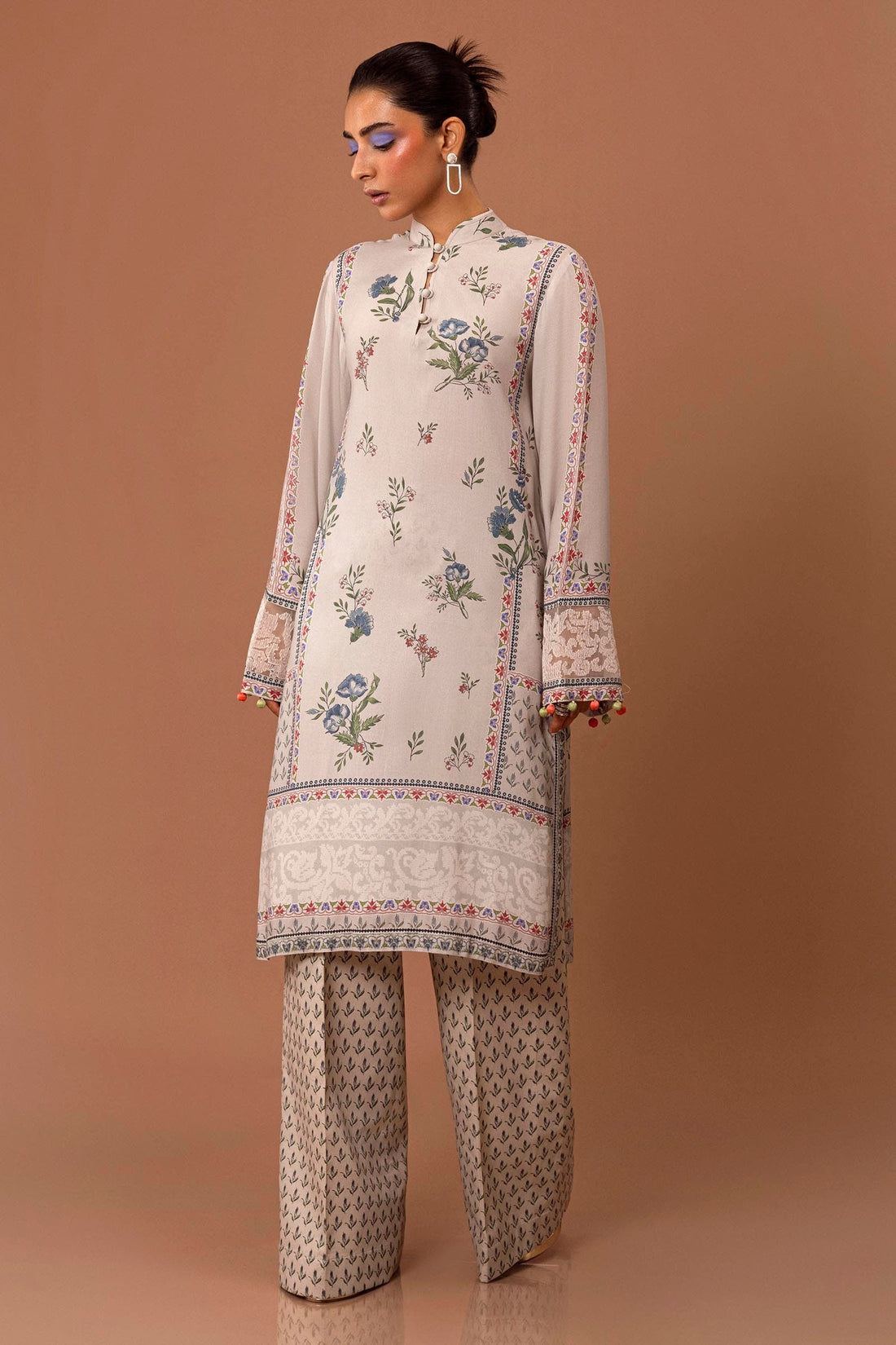 Sana Safinaz | Mahay Winter 24 | H243-008B-2AC by Sana Safinaz - Designer Dress - Type: Luxury - Available at Libayah - 100% Original