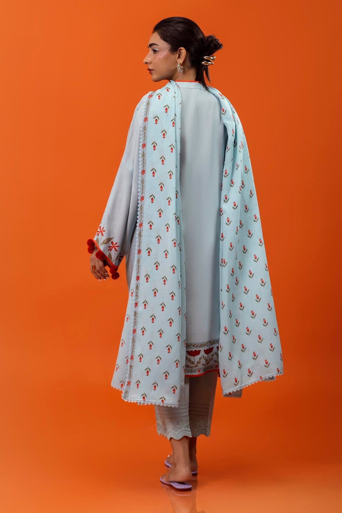 Sana Safinaz | Mahay Winter 24 | H243-010B-3DA by Sana Safinaz - Designer Dress - Type: Luxury - Available at Libayah - 100% Original