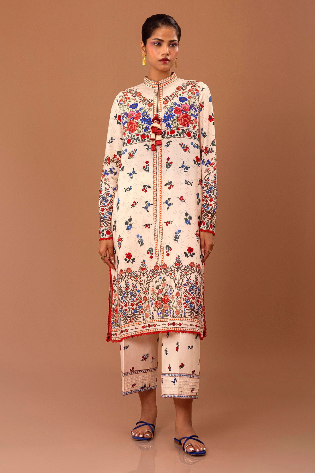Sana Safinaz | Mahay Winter 24 | H243-011A-2C by Sana Safinaz - Designer Dress - Type: Luxury - Available at Libayah - 100% Original