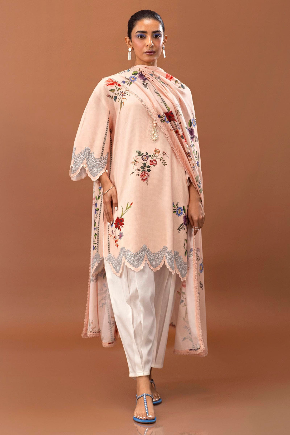 Sana Safinaz | Mahay Winter 24 | H243-012A-2DC by Sana Safinaz - Designer Dress - Type: Luxury - Available at Libayah - 100% Original