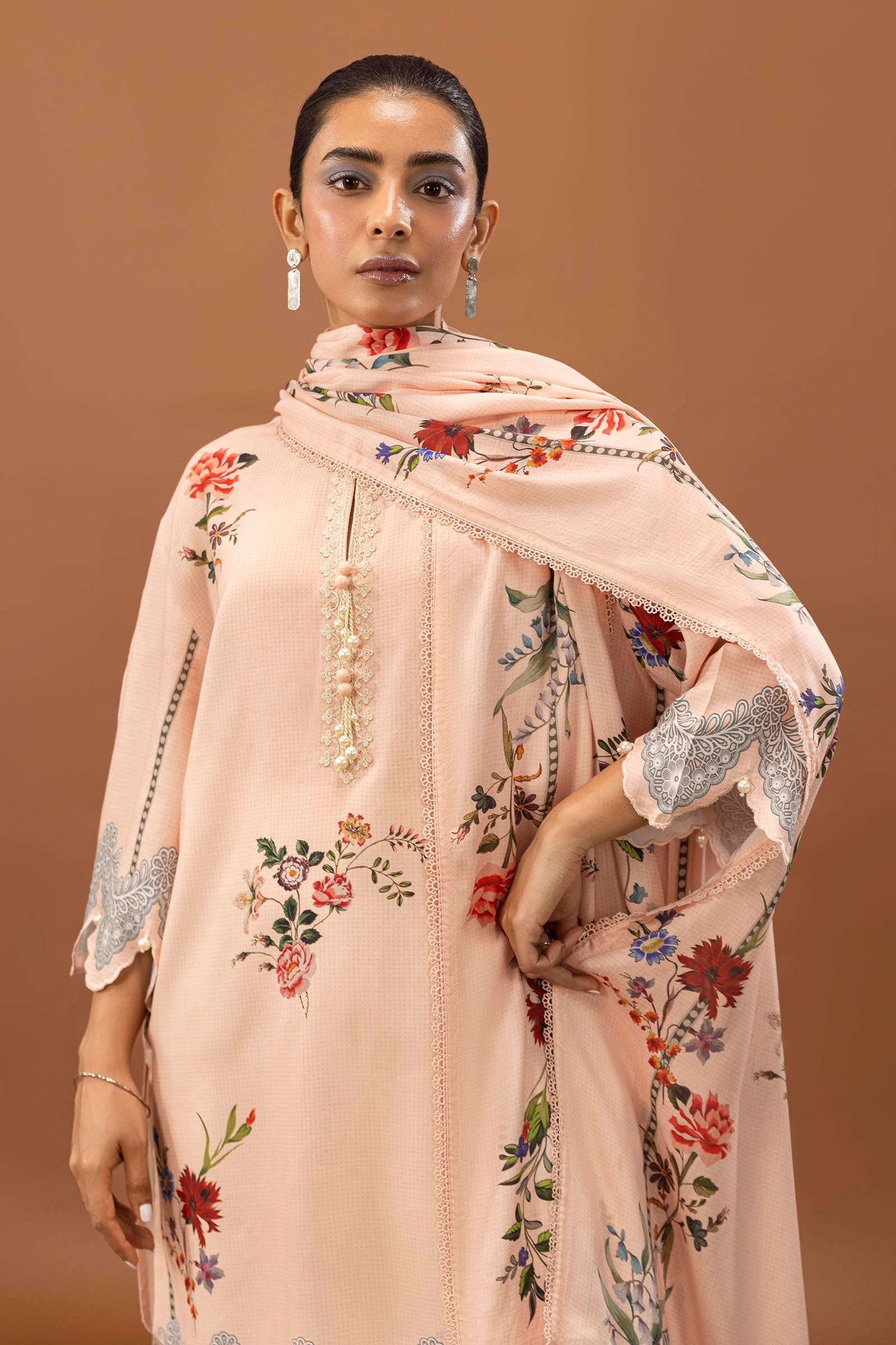 Sana Safinaz | Mahay Winter 24 | H243-012A-2DC by Sana Safinaz - Designer Dress - Type: Luxury - Available at Libayah - 100% Original