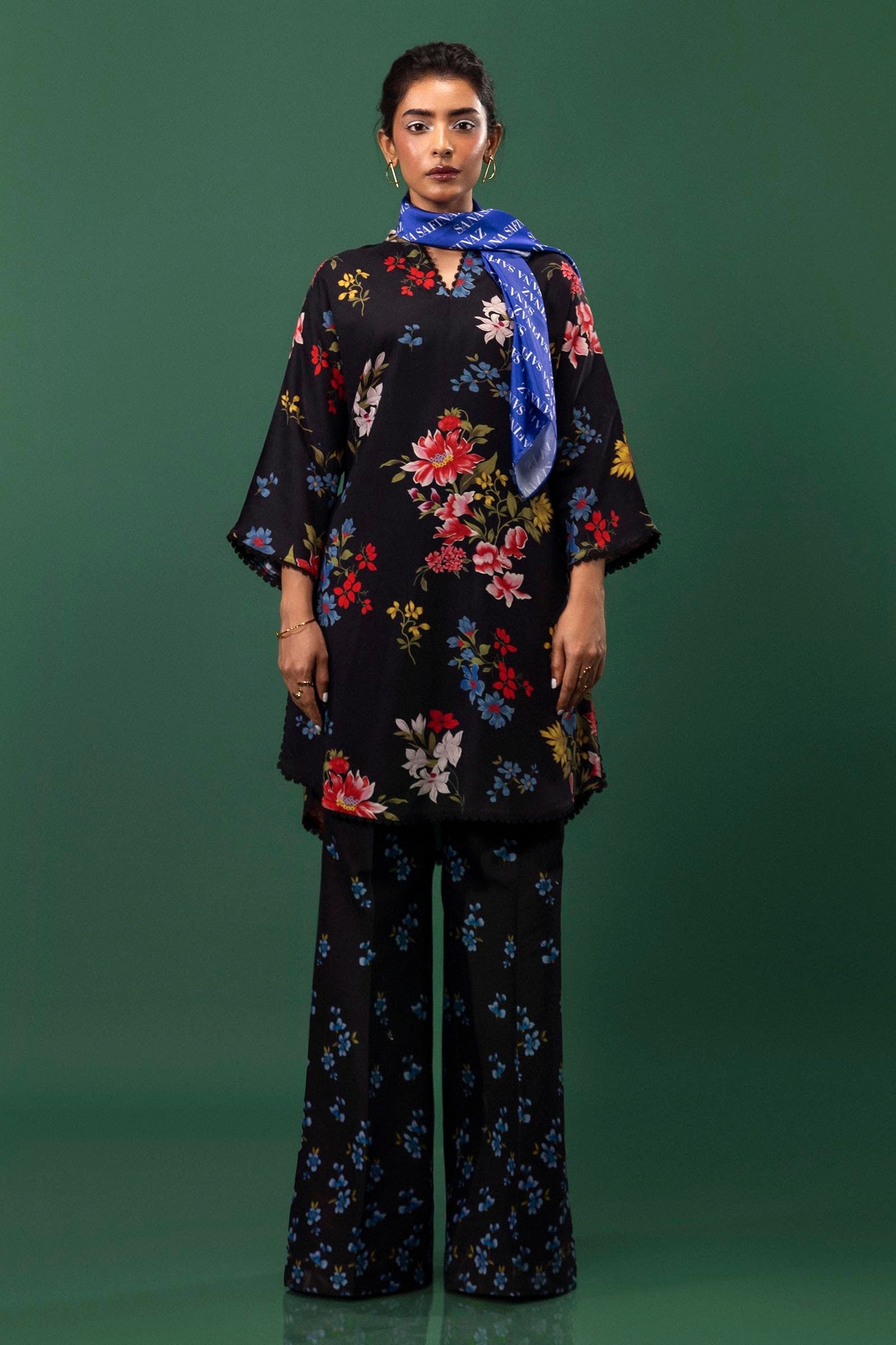 Sana Safinaz | Mahay Winter 24 | H243-013B-2AC by Sana Safinaz - Designer Dress - Type: Luxury - Available at Libayah - 100% Original