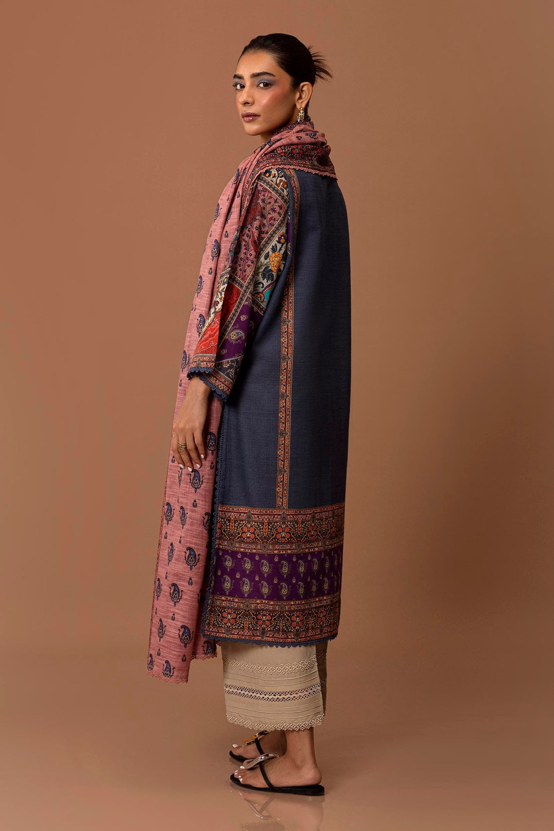 Sana Safinaz | Mahay Winter 24 | H243-019B-2BQ by Sana Safinaz - Designer Dress - Type: Luxury - Available at Libayah - 100% Original