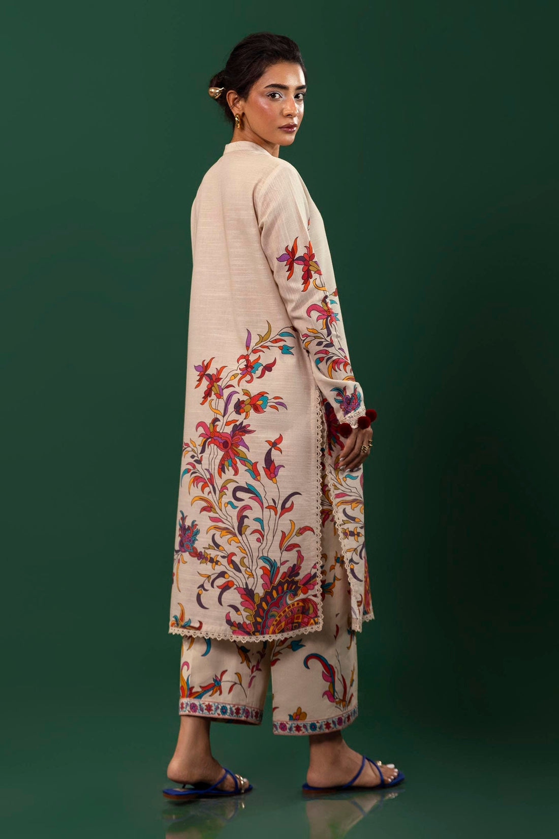 Sana Safinaz | Mahay Winter 24 | H243-022A-2AC by Sana Safinaz - Designer Dress - Type: Luxury - Available at Libayah - 100% Original