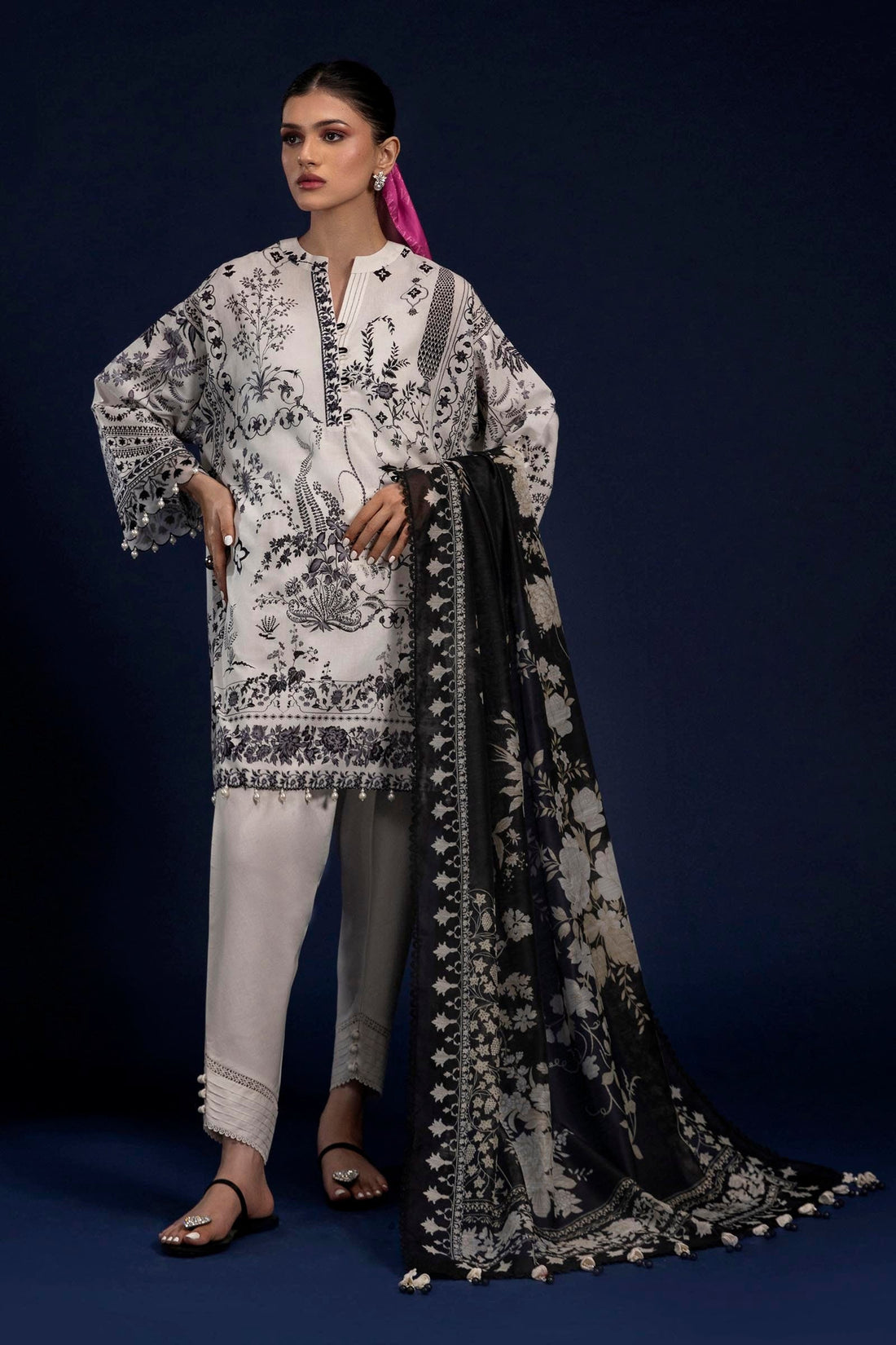 Sana Safinaz | Mahay Spring 25 | A-16 by Sana Safinaz - Designer Dress - Type: Ladies Clothes - Available at Libayah - 100% Original
