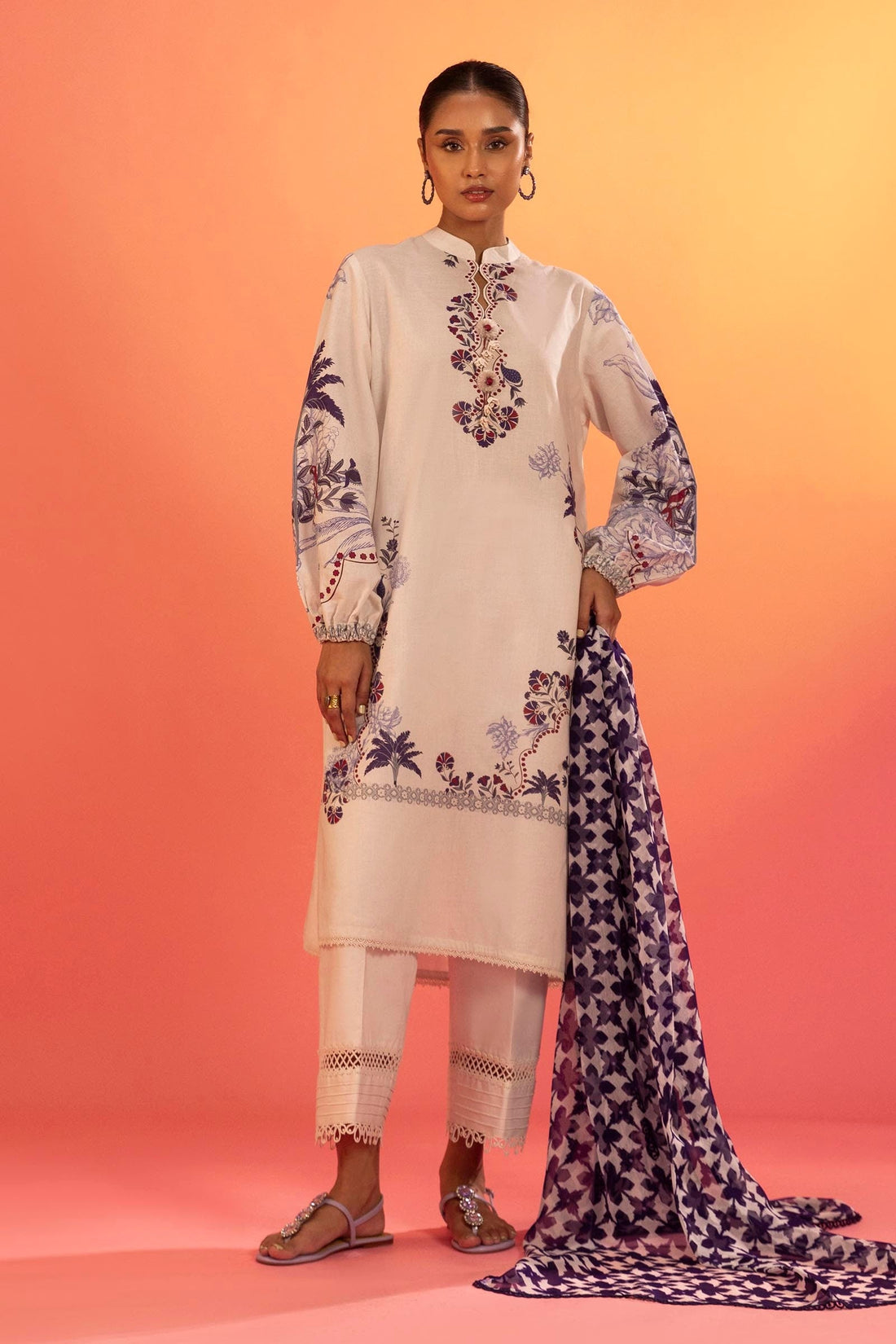 Sana Safinaz | Mahay Summer 25 | 001A by Sana Safinaz - Designer Dress - Type: Ladies Clothes - Available at Libayah - 100% Original