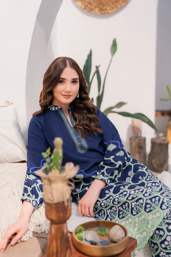 Hana | Floral Fiesta 24 | Blue Flora by Hana - Designer Dress - Type: Ladies Clothes - Available at Libayah - 100% Original