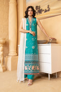 Hemstitch | Summer Luxury Lawn 24 | Turquoise by Hemstitch - Designer Dress - Type: Ladies Clothes - Available at Libayah - 100% Original