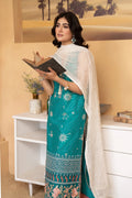 Hemstitch | Summer Luxury Lawn 24 | Turquoise by Hemstitch - Designer Dress - Type: Ladies Clothes - Available at Libayah - 100% Original
