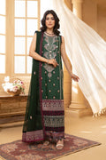 Hemstitch | Summer Luxury Lawn 24 | Bottle Green by Hemstitch - Designer Dress - Type: Ladies Clothes - Available at Libayah - 100% Original