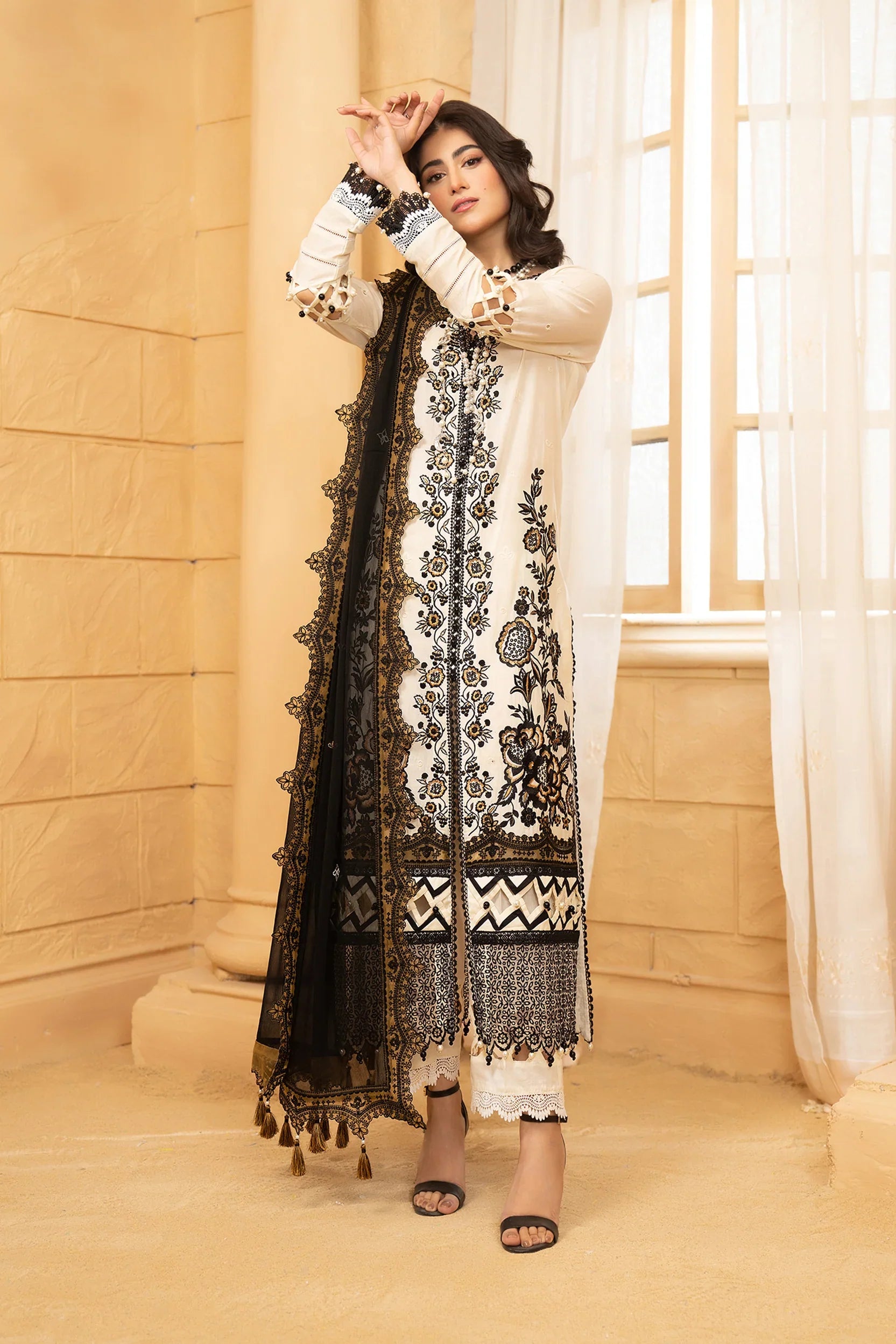 Hemstitch | Summer Luxury Lawn 24 | Prestige by Hemstitch - Designer Dress - Type: Ladies Clothes - Available at Libayah - 100% Original