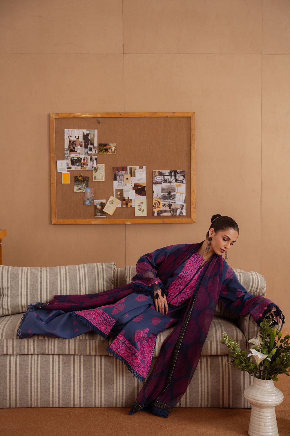 Saira Rizwan | Laanem Summer Lawn 25 | ELARA-B-SRL25-01 by Saira Rizwan - Designer Dress - Type: Ladies Clothes - Available at Libayah - 100% Original