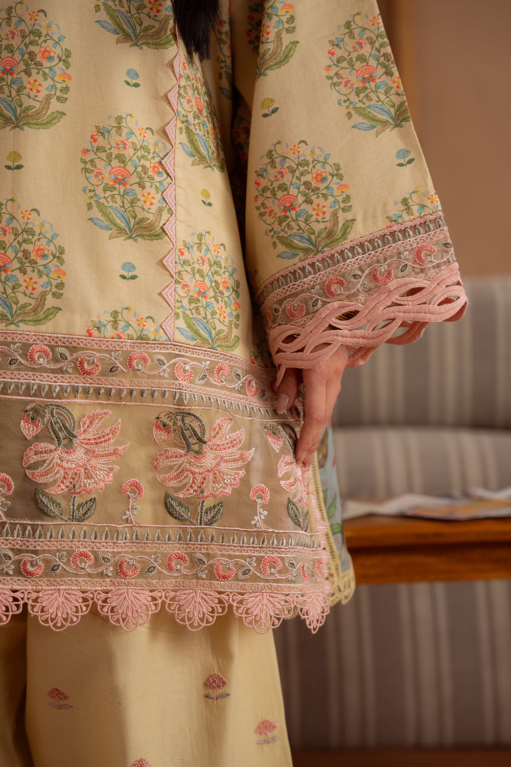Saira Rizwan | Laanem Summer Lawn 25 | NERIDA-A-SRL25-02 by Saira Rizwan - Designer Dress - Type: Ladies Clothes - Available at Libayah - 100% Original