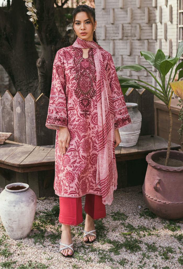 Humdum | Gardenia Lawn | D010 by HumDum - Designer Dress - Type: Ladies Clothes - Available at Libayah - 100% Original