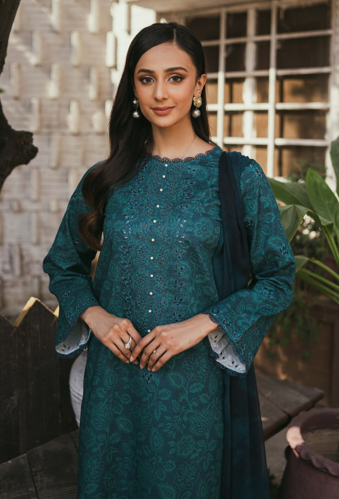 Humdum | Gardenia Lawn | D01 by HumDum - Designer Dress - Type: Ladies Clothes - Available at Libayah - 100% Original
