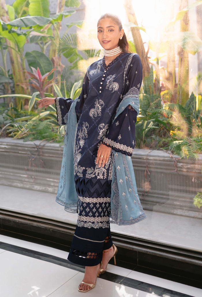 Humdum | Meraki Lawn 24 | d08 by HumDum - Designer Dress - Type: Ladies Clothes - Available at Libayah - 100% Original