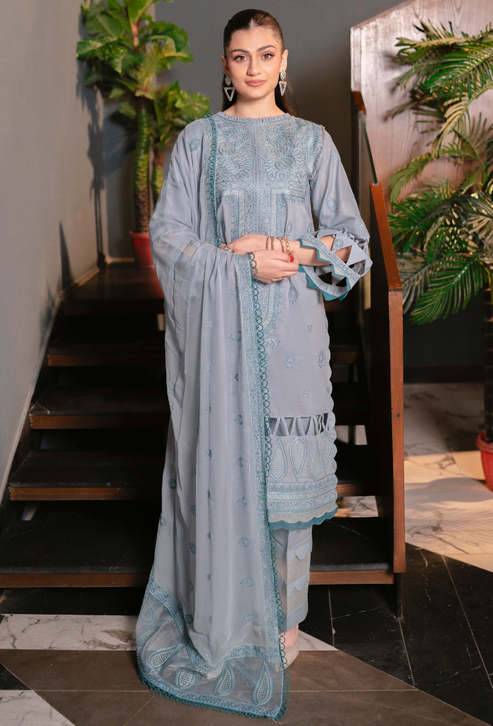 Humdum | Meraki Lawn 24 | d05 by HumDum - Designer Dress - Type: Ladies Clothes - Available at Libayah - 100% Original