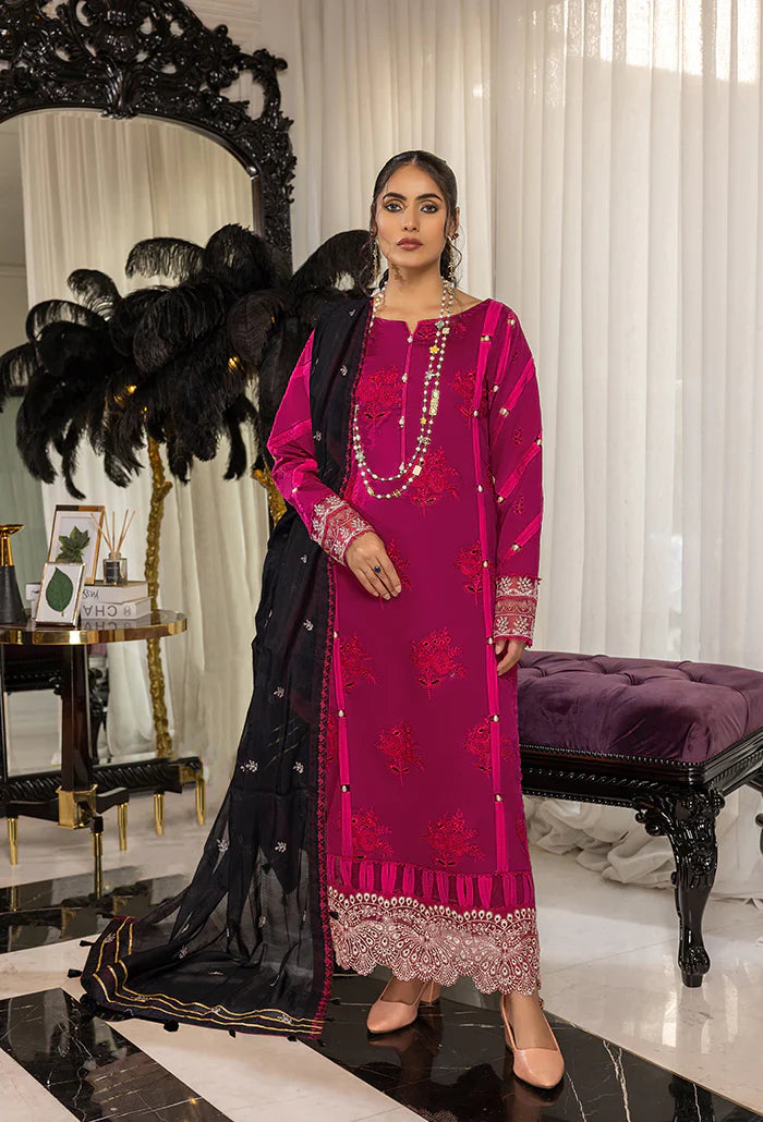 Humdum | Charlotte Chikankari Lawn | D01 by HumDum - Designer Dress - Type: Ladies Clothes - Available at Libayah - 100% Original