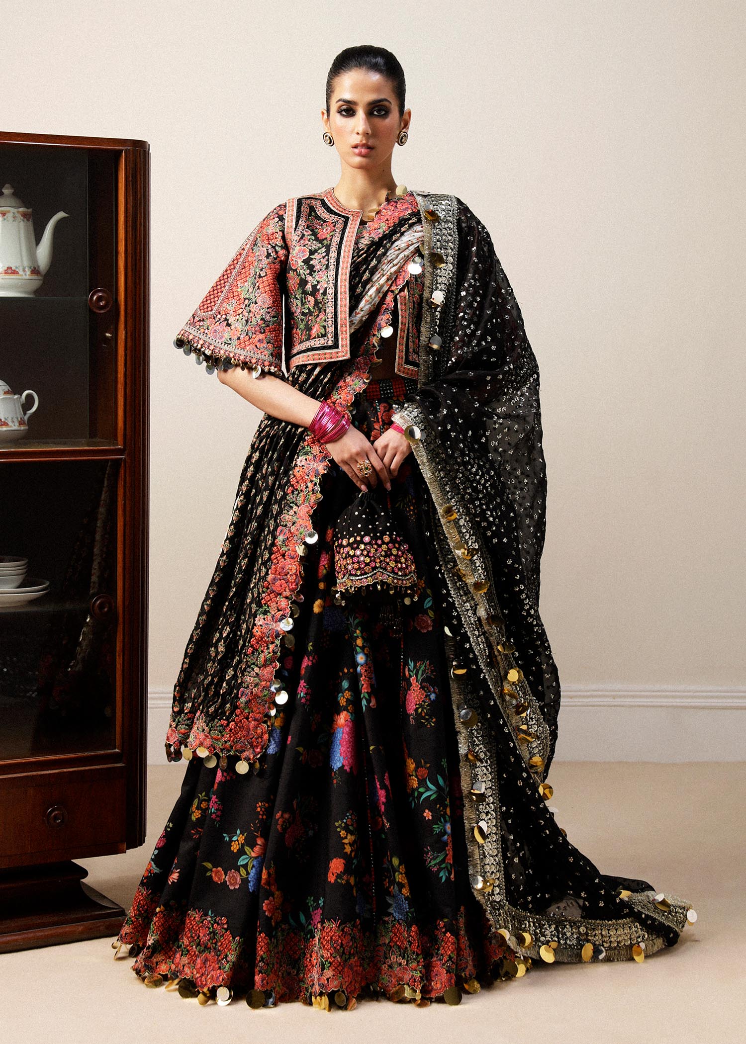 Hussain Rehar | Luxury Formals | Kala by Hussain Rehar - Designer Dress - Type: Ladies Clothes - Available at Libayah - 100% Original