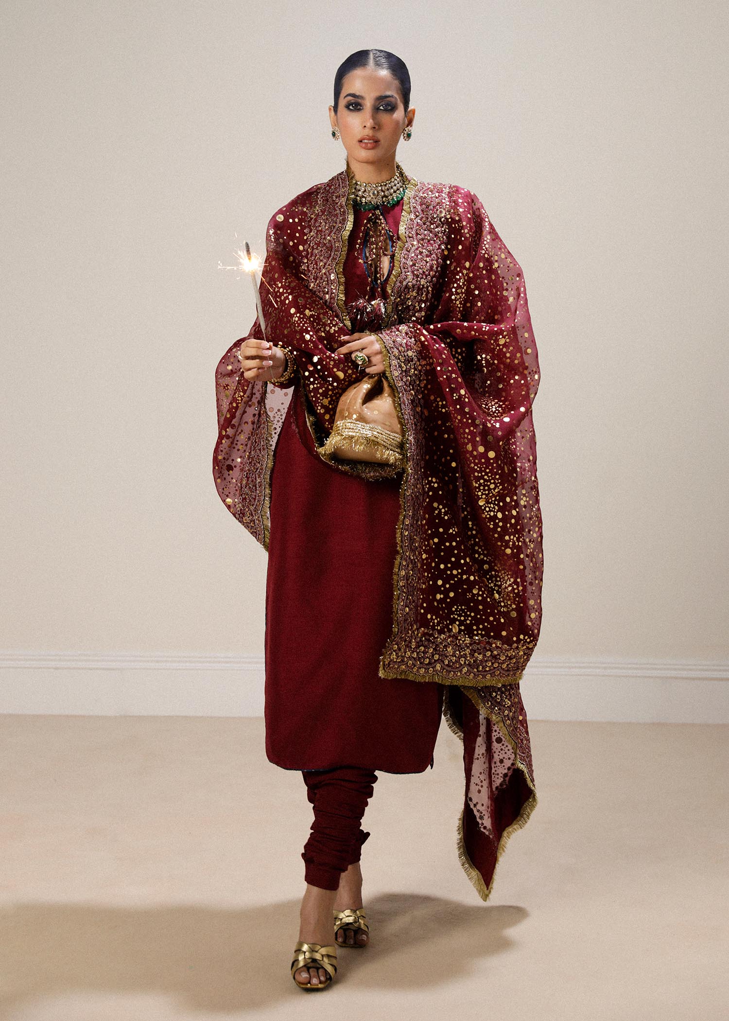 Hussain Rehar | Luxury Formals | Surkh by Hussain Rehar - Designer Dress - Type: Ladies Clothes - Available at Libayah - 100% Original
