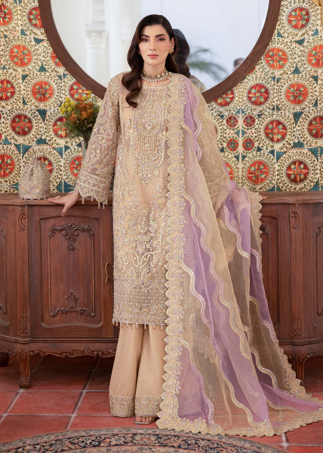 Kanwal Malik | Mirha Eid Luxury Pret 25 | Mahin by Kanwal Malik - Designer Dress - Type: Ladies Clothes - Available at Libayah - 100% Original