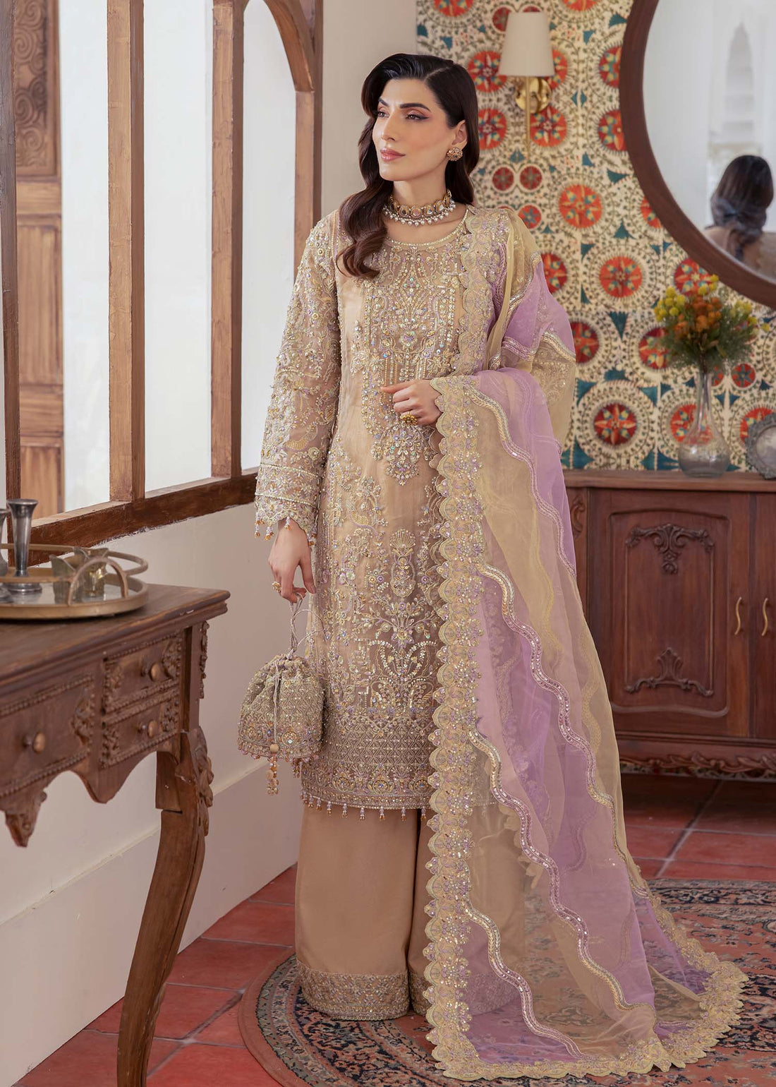 Kanwal Malik | Mirha Eid Luxury Pret 25 | Mahin by Kanwal Malik - Designer Dress - Type: Ladies Clothes - Available at Libayah - 100% Original
