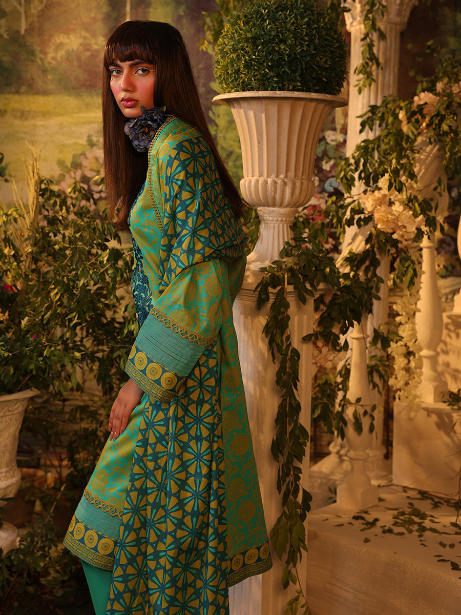 Salitex | Izel Lawn 24 | 3PC UNSTITCHED DIGITAL PRINTED & EMBROIDERED LAWN SUIT by Salitex - Designer Dress - Type: Casuals - Available at Libayah - 100% Original