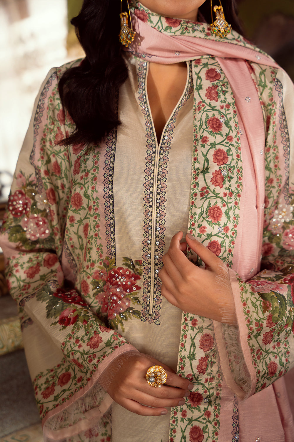 Saira Rizwan | Dahini Silk Pret | ADELIA -SRLP07-25 by Saira Rizwan - Designer Dress - Type: Ladies Clothes - Available at Libayah - 100% Original