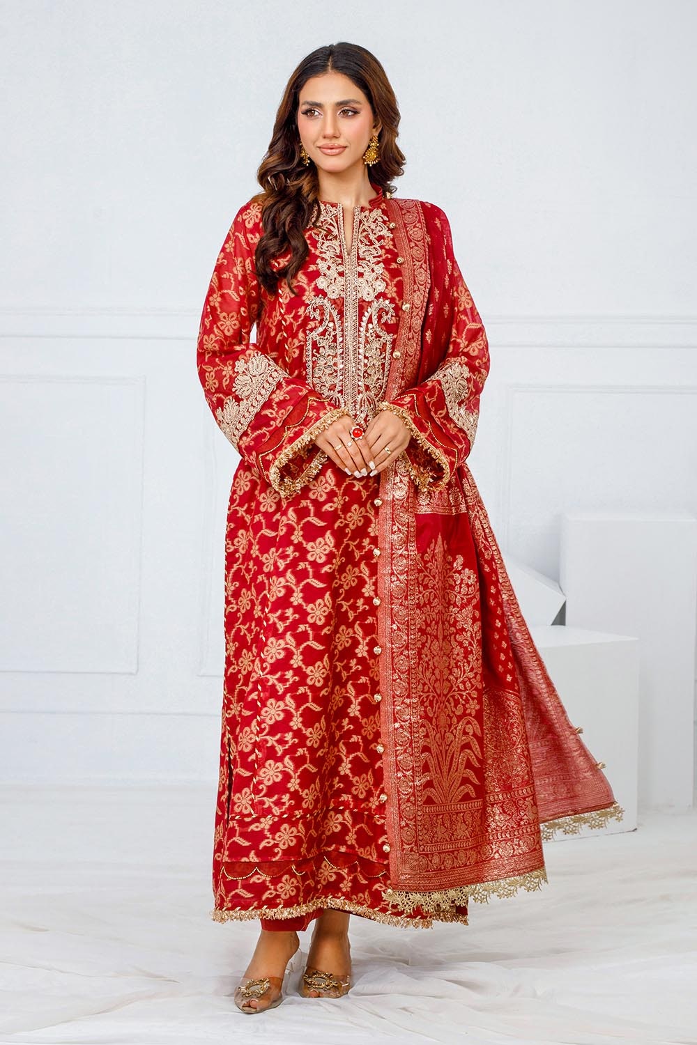 Gul Ahmed | Festive Eid 25 | FE-52073 by Gul Ahmed - Designer Dress - Type: Ladies Clothes - Available at Libayah - 100% Original