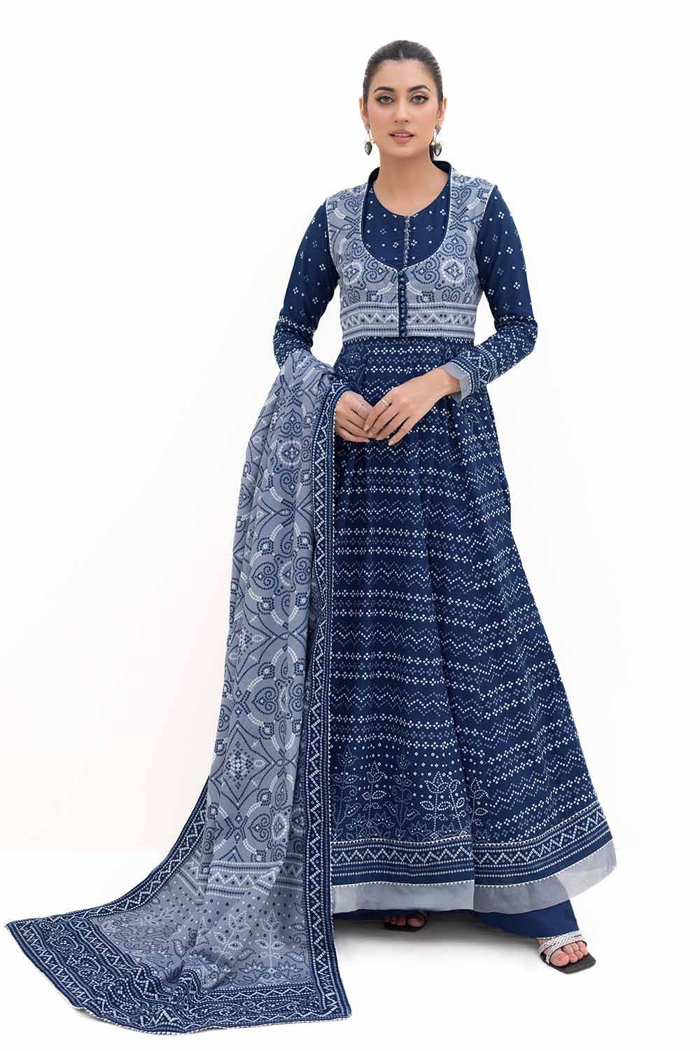 Gul Ahmed | Winter Collection 24 | Thick Khaddar Suit K-42005 T by Gul Ahmed - Designer Dress - Type: Ladies Clothes - Available at Libayah - 100% Original