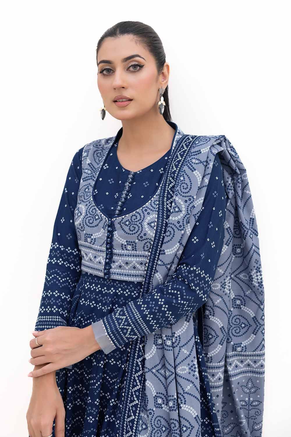 Gul Ahmed | Winter Collection 24 | Thick Khaddar Suit K-42005 T by Gul Ahmed - Designer Dress - Type: Ladies Clothes - Available at Libayah - 100% Original