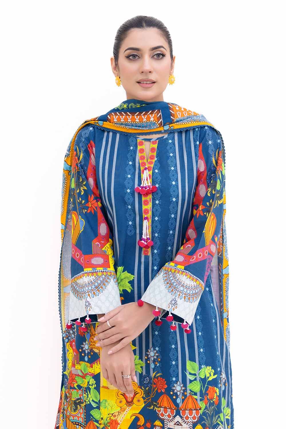 Gul Ahmed | Winter Collection 24 | Light Khaddar Suit K-42006 L by Gul Ahmed - Designer Dress - Type: Ladies Clothes - Available at Libayah - 100% Original