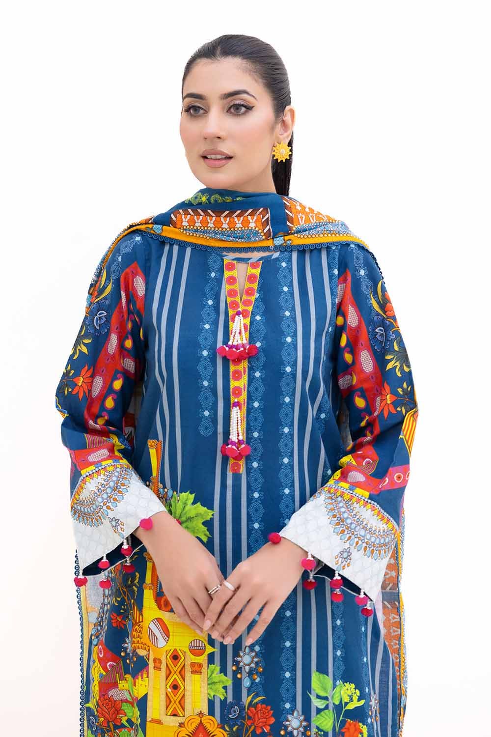 Gul Ahmed | Winter Collection 24 | Thick Khaddar Suit K-42006 T by Gul Ahmed - Designer Dress - Type: Ladies Clothes - Available at Libayah - 100% Original