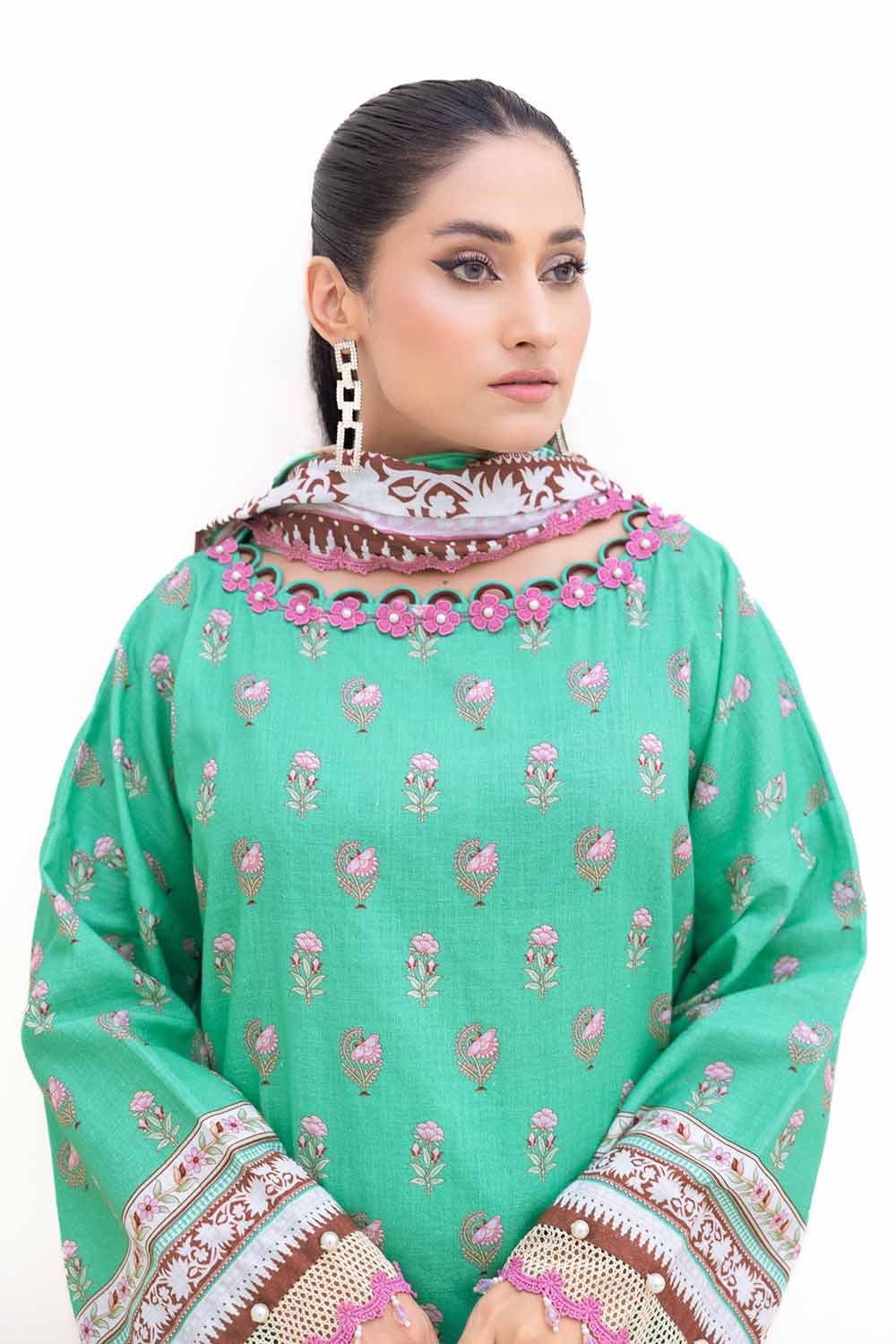 Gul Ahmed | Winter Collection 24 | Thick Khaddar Suit K-42007 T by Gul Ahmed - Designer Dress - Type: Ladies Clothes - Available at Libayah - 100% Original