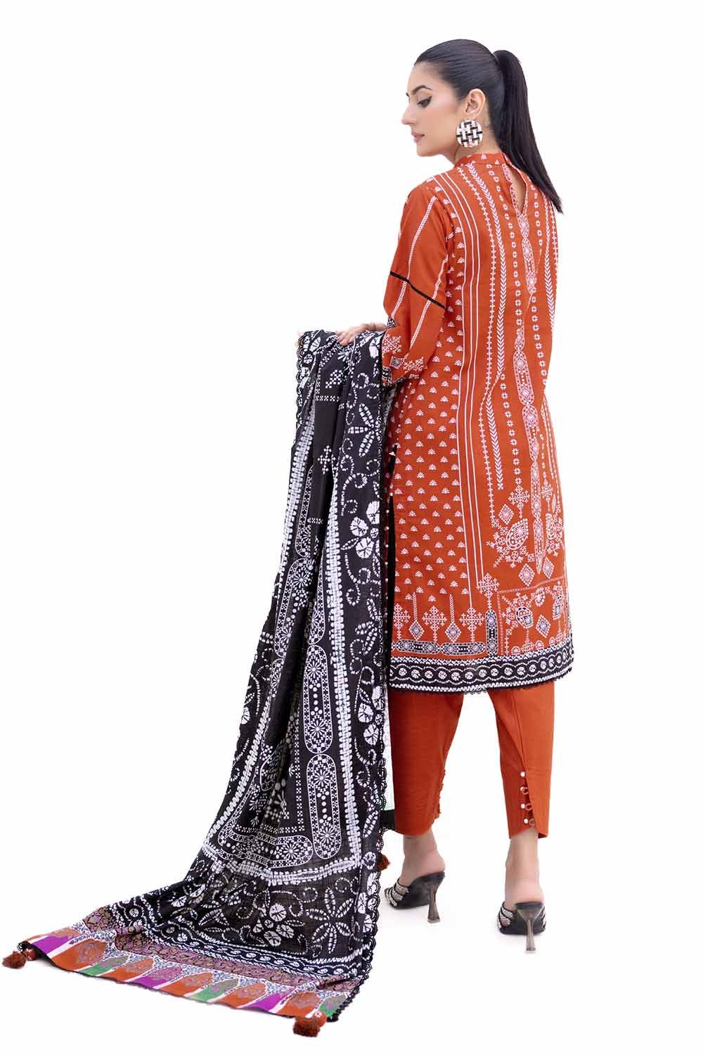 Gul Ahmed | Winter Collection 24 | Thick Khaddar Suit K-42008 T by Gul Ahmed - Designer Dress - Type: Ladies Clothes - Available at Libayah - 100% Original