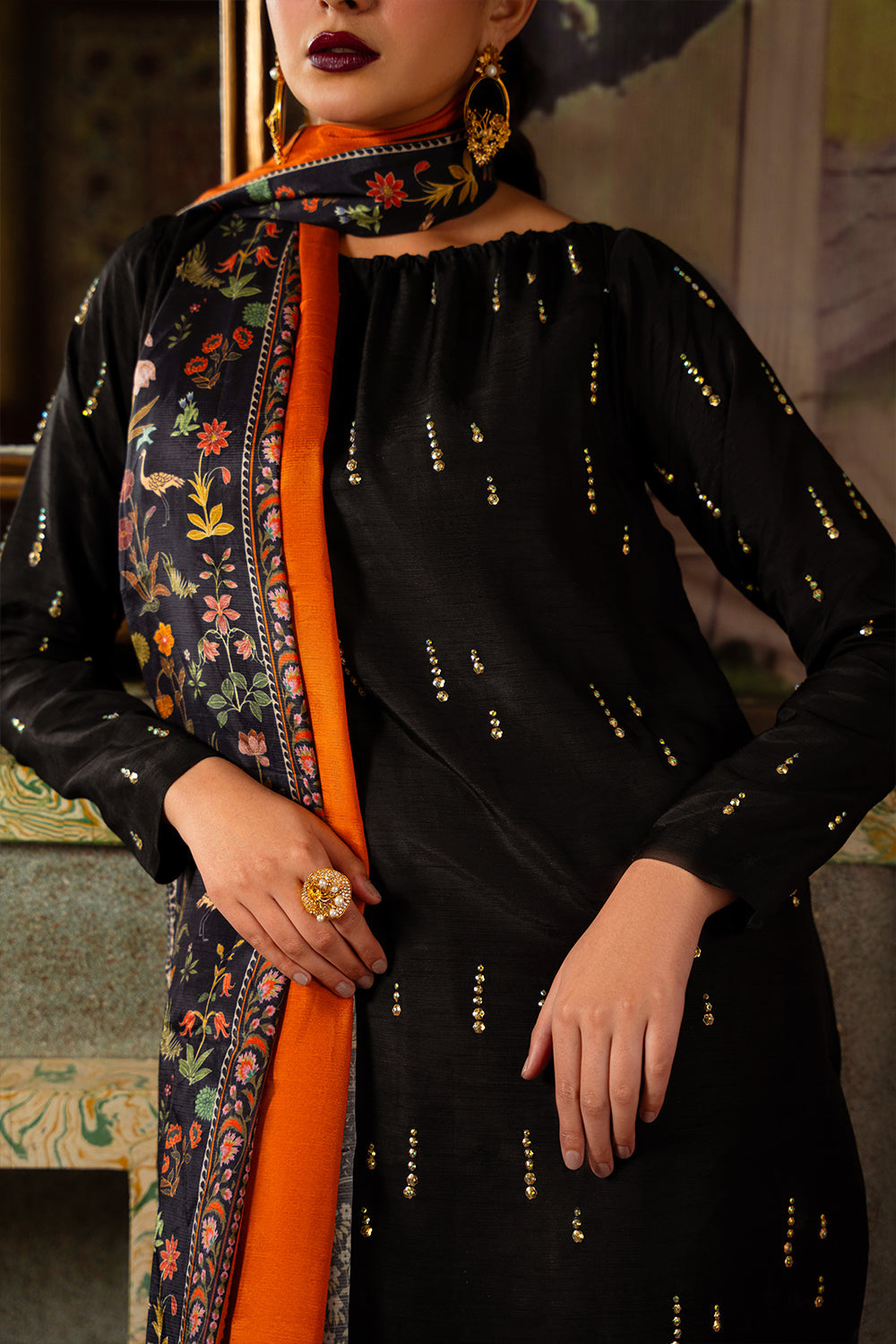 Saira Rizwan | Dahini Silk Pret | ESMA - SRLP02-25 by Saira Rizwan - Designer Dress - Type: Ladies Clothes - Available at Libayah - 100% Original