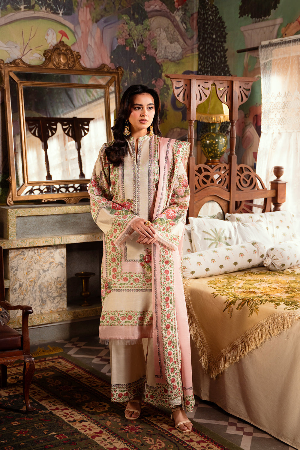 Saira Rizwan | Dahini Silk Pret | ADELIA -SRLP07-25 by Saira Rizwan - Designer Dress - Type: Ladies Clothes - Available at Libayah - 100% Original