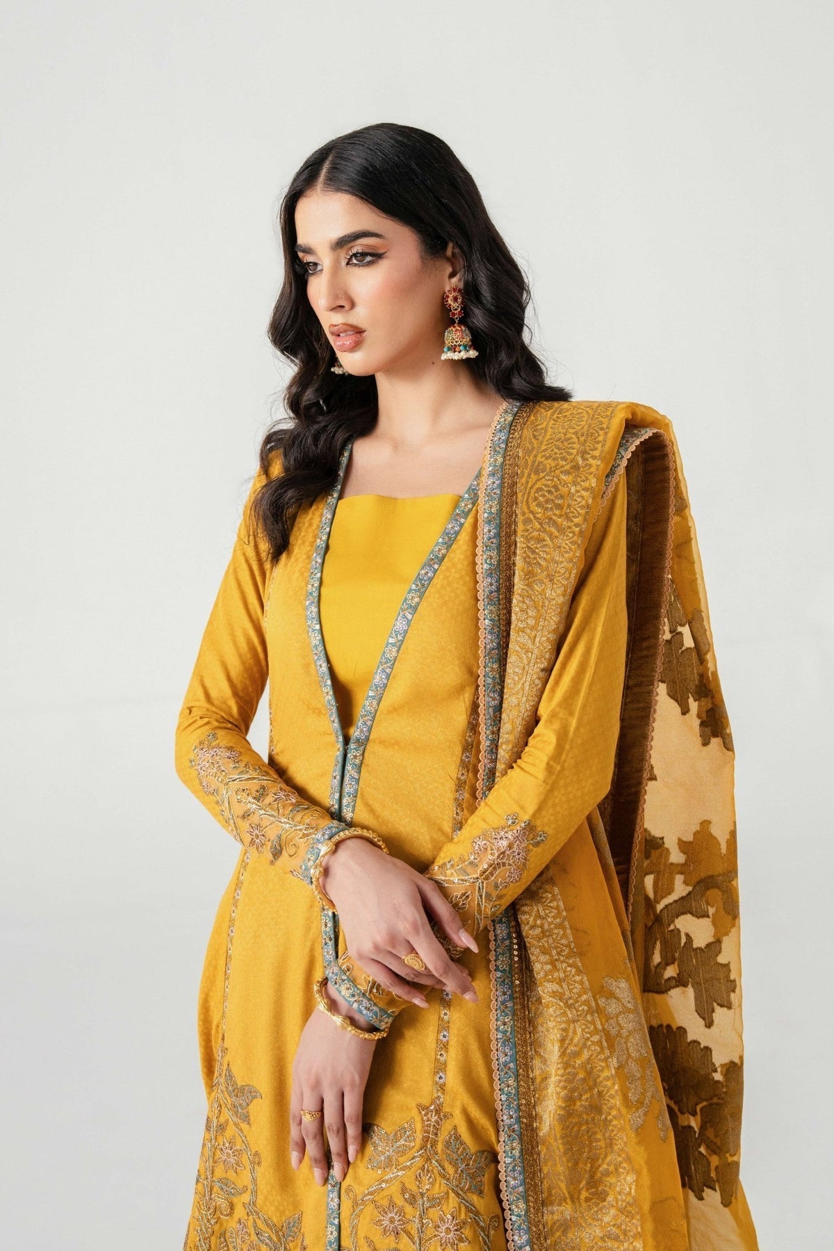 Fahad Hussayn | Jalsa Ghar | Kunj buta by Fahad Hussayn - Designer Dress - Type: Ladies Clothes - Available at Libayah - 100% Original