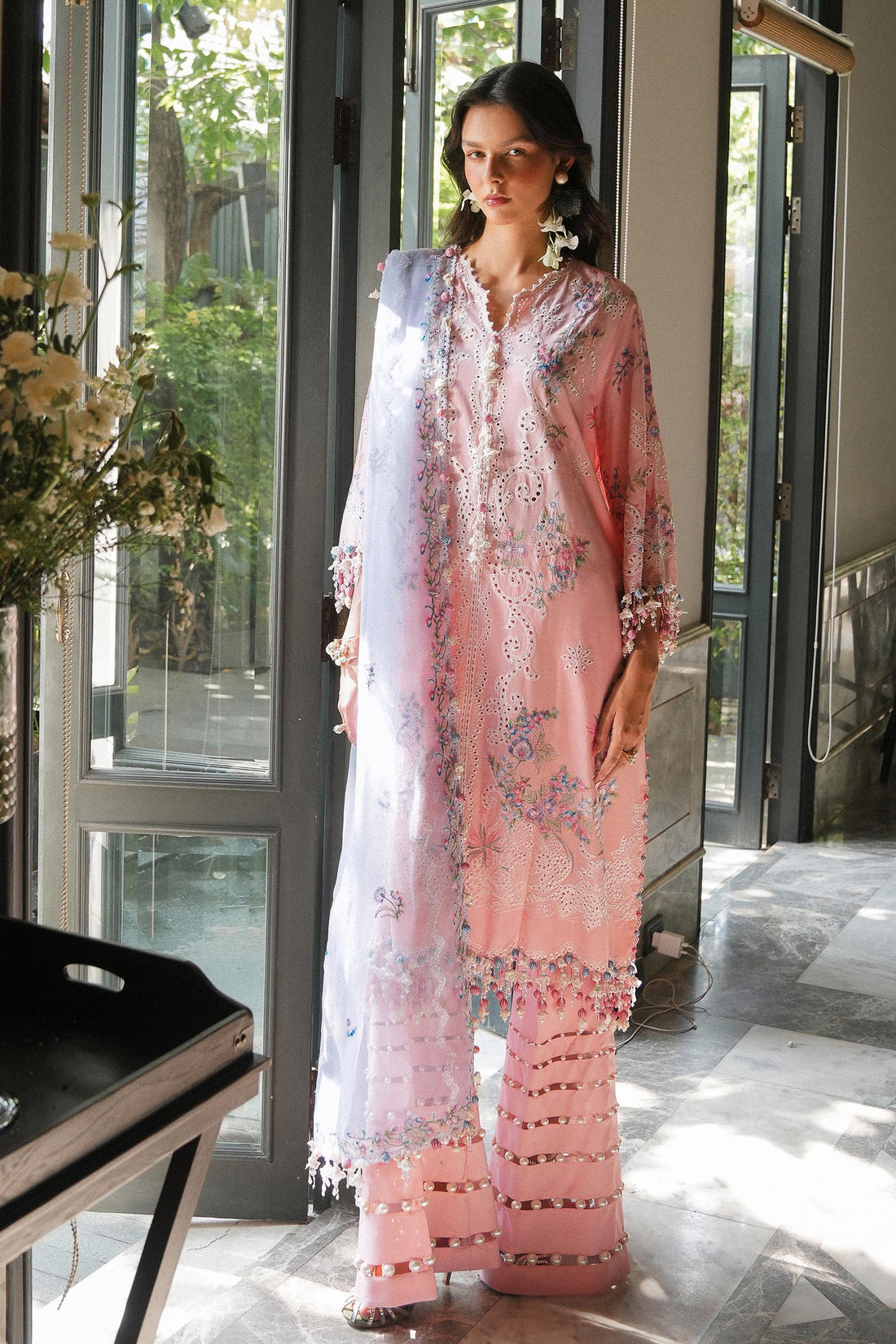 Sana Safinaz | Luxury Lawn 25 | L251-001B-3CT by Sana Safinaz - Designer Dress - Type: Ladies Clothes - Available at Libayah - 100% Original