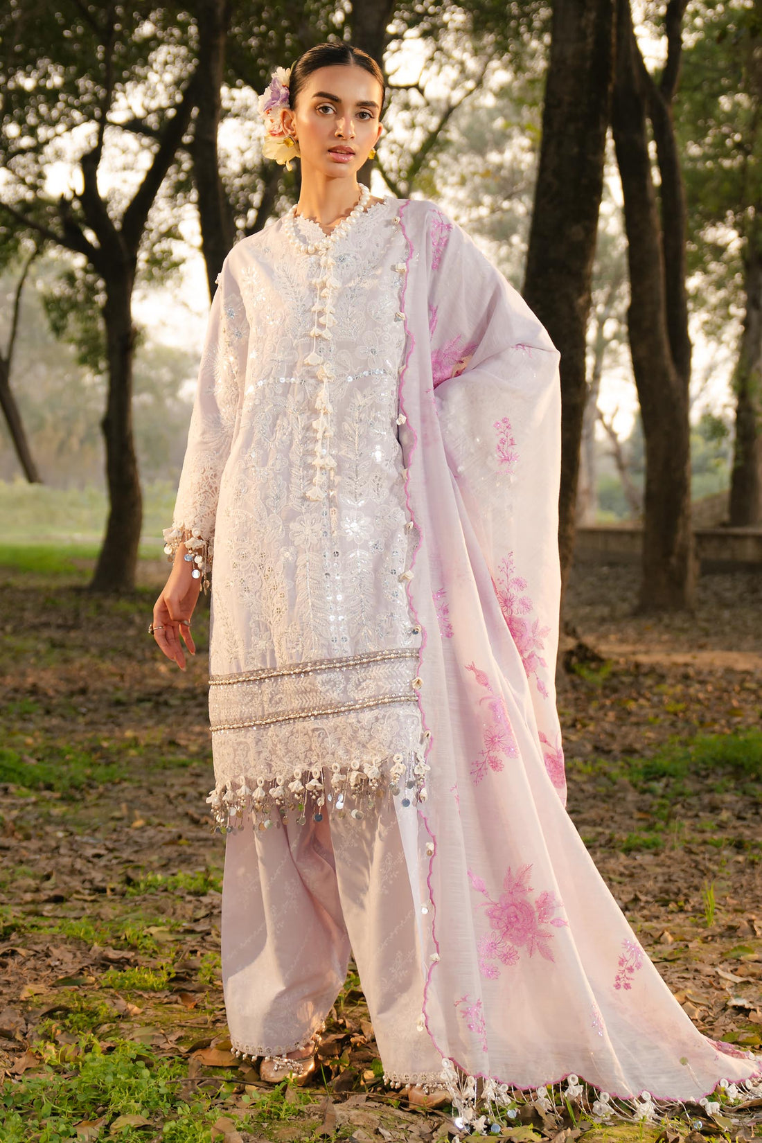 Sana Safinaz | Luxury Lawn 25 | L251-002B-3DI by Sana Safinaz - Designer Dress - Type: Ladies Clothes - Available at Libayah - 100% Original