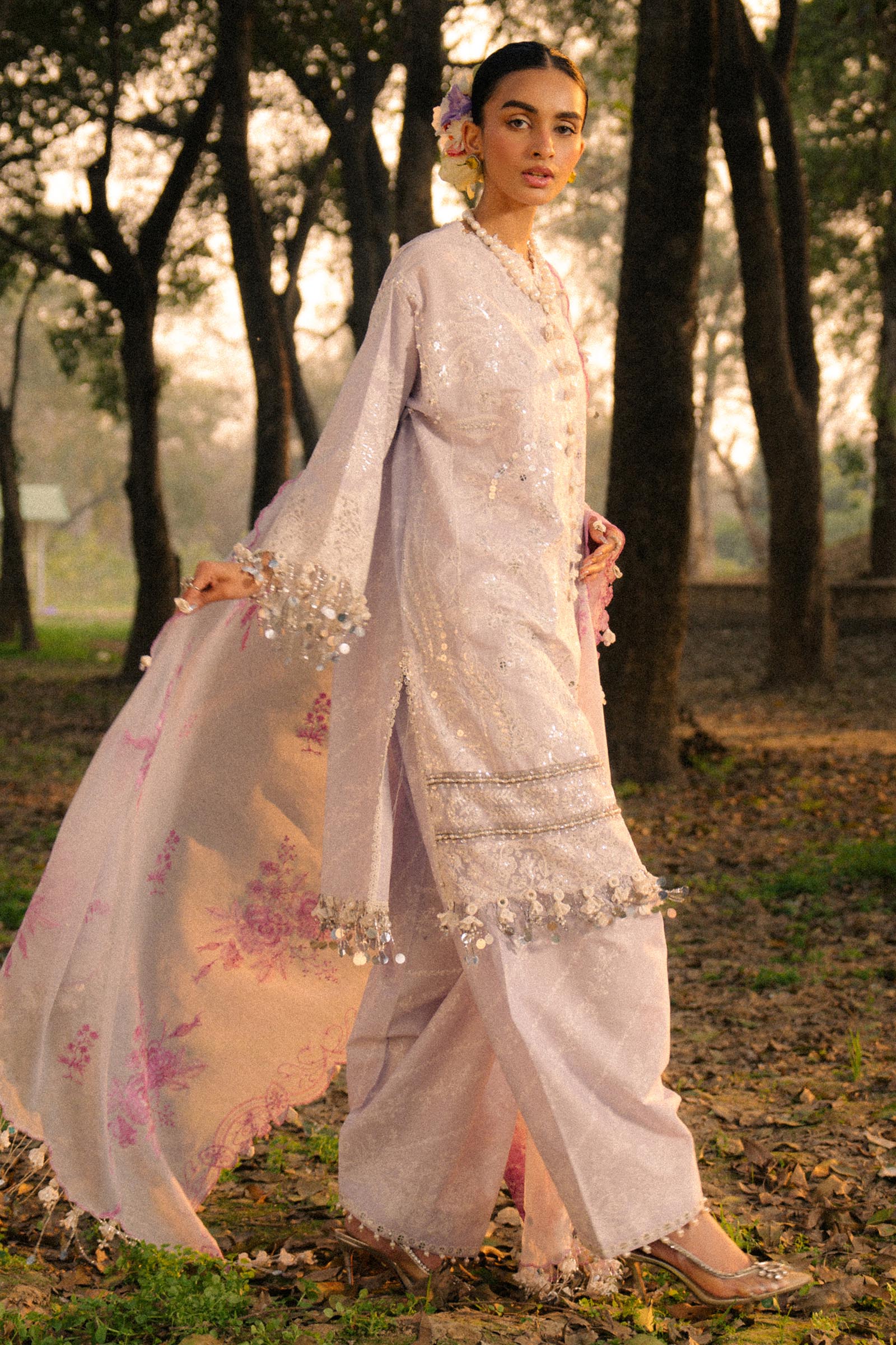 Sana Safinaz | Luxury Lawn 25 | L251-002B-3DI by Sana Safinaz - Designer Dress - Type: Ladies Clothes - Available at Libayah - 100% Original