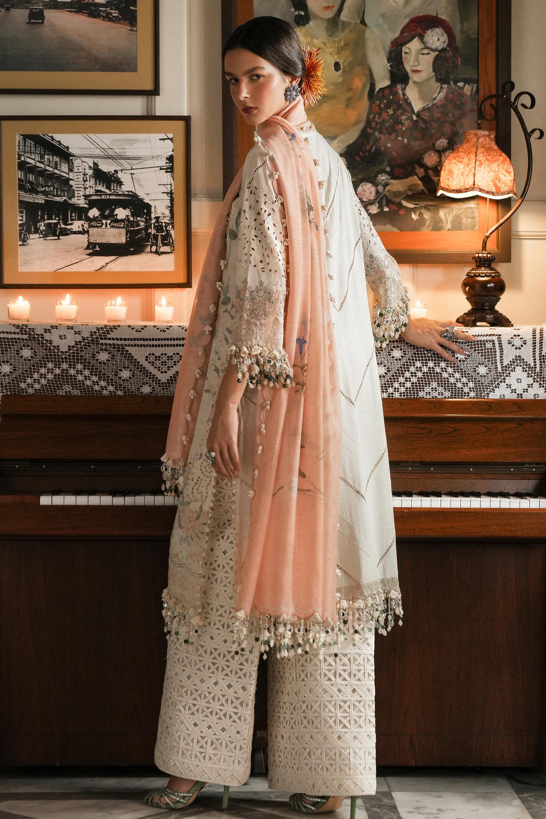 Sana Safinaz | Luxury Lawn 25 | L251-003A-3DI by Sana Safinaz - Designer Dress - Type: Ladies Clothes - Available at Libayah - 100% Original
